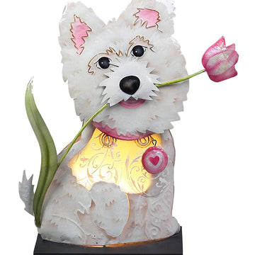 FAIRE - ZappoBZ Decor Puppy Love Puppy Dog Accent or Night Lamps Handmade-2 Styles